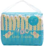 LittleForBig Printed Adult Brief Diapers Adult Baby Diaper Lover ABDL 10 Pieces - Little Trunks(Large)