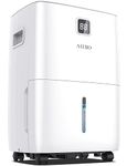 ARIBIO 30L/Day Dehumidifiers for Home, with Digital Display & Humidity Control, Laundry Dry, 4L Water Tank Drainage Hose Damp Condensation, 24H Timer Home/Large Room, White, (D025R2P-30L)