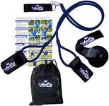 Arm Pro Bands - Resistance Training Bands for Baseball and Softball Arm Strength and Conditioning. Available in 3 Levels (Youth, Advanced, Elite). Anchor Strap, Travel Bag, Digital Training Downloads, unisex-adult, Blue (College/Pro Level)