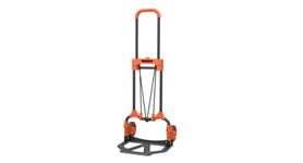 BLACK+DECKER BXWT-H200 Foldable Sack Truck, Folding Transport Trolley, Mower Truck, Lightweight, 65 kg Payload