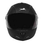 TVS Full Face Motorcycle Helmet, ISI DOT Certified, Clear Visor, Black, Size XL