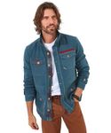 Joe Browns Men's Spring Lightweight Patch Pocket Collared Utility Jacket, Blue, M