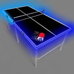 6 ft x 3 ft Ping Pong Table w/LED L