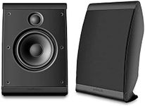 Polk Audio OWM3 Wall and Bookshelf Speakers | The Most High-Performance Versatile Loudspeaker | Paintable Grilles (Pair, Black)