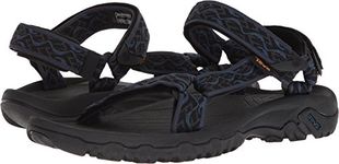 Teva Men's M Hurricane 4 Sport Sandal, Wavy Trail Navy, 8 M US