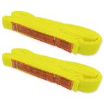 1-Ply Webbing Sling 1”x 12ft Lifting Straps 2Pack Heavy Duty Web Strap Rigging Moving Towing Hoisting Gear KODIAK STRAPS