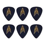 Star Trek Discovery Delta Shield Novelty Guitar Picks Medium Gauge - Set of 6