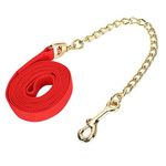 1.6ft Horse Lead Rope, 2.5cm/1in Width Horse Headstall Halter Traction Rope Flat Horse Lead with Trigger Clip Snap Hook