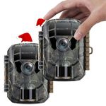 Trail Camera 2 Pack - 2023 Upgrade 24Mp 1080P Hunting Game Camera with Night Vision Motion Activated Waterproof 120 ° Wide Angle Trail Cam