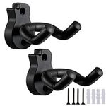 Guitar Hanger Wall Mount 2 Pack, Guitar Wall Holders Hooks Stands,String Instruments Wall Rack Bracket Hangers for Acoustic Electric Bass Classical Guitars and Ukulele