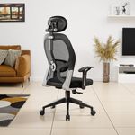 Green Soul New York Go Office Chair, High Back Mesh Ergonomic Home Office Desk Chair with 2D Adjustable Headrest & Lumbar Support, Knee-Tilt Mechanism & Strong Nylon Base