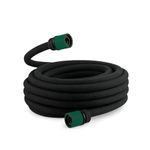 iTrend Porous Soaker Hose - 15m x 12.5mm Garden Drip Irrigation Micro Drip Hose for Root & Soil Watering - Easy to Use for Gardens, Lawns & Farms