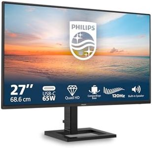 Philips 27E1N1600AE - 27 inch QHD monitor, speaker, height adjustable (2560x1440, 100Hz, HDMI 1.4, USB-C (65W PD), USB Hub) black