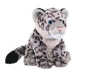 Wild Republic Snow Leopard Cub Plush Soft Toy, Cuddlekins Cuddly Toys, Gifts for Kids 30 cm