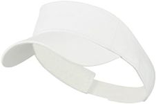 Youth Cotton Sun Visor - White OSFM