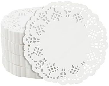 Juvale 1000 Pack White 4 Inch Paper Lace Doilies for Desserts, Weddings, Baby Showers, Table Decor