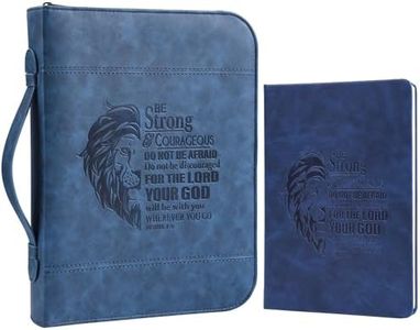 Faithful Hers Bible Covers for Women Mens Bible Case Set with Notebook Church Bag Bible Study Book Case with Handle Lightweight Zipper Tote Bible Carrying Bags Christmas Gift