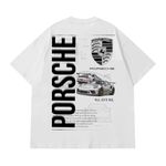 Porsche Collection | The 911 GT3 RS Unisex Oversized Boxy Tshirt | Col24 D5 (in, Alpha, M, Regular, Black)