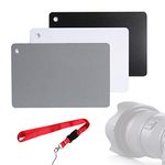 White Balance 18% Grey Cards Digital Photography Exposure Card Custom Color Calibration Camera Checker for Digital Photography Video DSLR and Film (3.35" X 2.2")