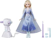 DISNEY FROZEN Sister Styles Elsa Fashion Doll With Extra-Long Blonde Hair, Braiding Tool, Hair Clips, Ages 5 & Up