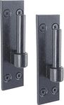 IRONTITE® 2 Pack Heavy Duty Gate Hinges with 12mm Pin to Suit Hook and Band Gate Hinges, and Wrought Iron Gates. Black Gate Hinges Hook On Plate Hinge Pins.