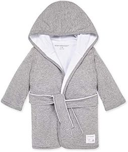 Burt's Bees Baby Infant Hooded Robe Organic Knit Terry Unisex Bathrobe, Newborn Bath Essentials, Unisex Boys and Girls, Size 0-9 Months Old