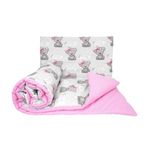 2 Piece Baby Children Quilt Duvet & Pillow Set 120x90 cm to fit Toddler Cot Bed (It's a Girl)