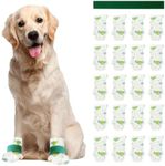 Furrtripsy Disposable Dog Booties for Dog Cats,Pet Booties Waterproof and Breathable with Adjustable Velcro,Unstoppable Paw Protectors for Large,Small and Medium, 20 Counts (Medium)