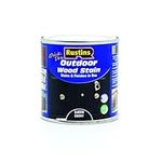 Rustins Quick Dry Outdoor Wood Stain 250ml Satin Ebony