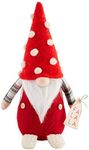 Mud Pie Christmas Gnome Sitter (Small), Red, 42600578S