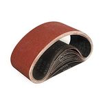 Sruhrak 100X610mm Abrasive Sanding Belt Set - 12 Pack 120 Grits Sandpaper Belts for Portable Belt Sander