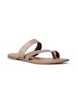 Bata Women's SHINE TR Toe Ring Slippers (5718419_BEIGE_4 UK)