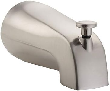 PULSE ShowerSpas 3010-TS-BN Bathtub Spout Valve with Diverter, 1/2" Slip Fit Connection, Brushed-Nickel