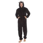 Metzuyan WS-AW20 - Mens 1Onesie Snuggle Gorilla Christmas Xmas Gift Present Lounge Nightwear Fleece Size M-L