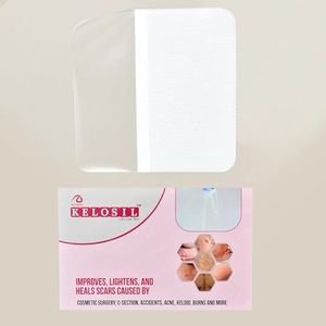 KELOSIL Silicone Gel Scar Sheet || Soft and self-adhesive gel sheet || Reduce the Appearance of Old and New Scars || Flatten, Soften, and Smooth Scarred Skin || SIZE- 10cm X 10cm