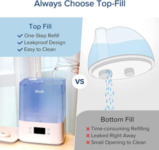 LEVOIT 6L Cool Mist Humidifier – Smart App, Alexa, Quiet Sleep, Blue