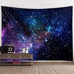 kiss me Psychedelic Constellation Galaxy Universe, Fabric Wall Hanging Decor for Bedroom Living Room Dorm (Tapestry a,150x130cm)