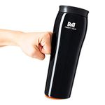 (473ml, Midnight Black) - Mighty Mug Stainless Steel 473ml Unspillable Travel Mug Pastel Finish- HG Midnight