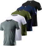 Boyzn 5 Pack Workout Shirts for Men