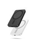 【2-PACK】Miady Ultra Slim Magnetic Wireless Power Bank, 5000mAh Magnetic Phone Charger, Fast Charging with USB-C, Compatible with iPhone 17/16/15/14/13/12 Series, Great Equipment for Emergencies