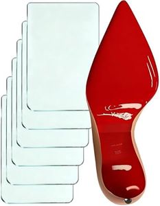 CZBYXA12 Clear Red Bottom Shoe Sole Protector Compatible with Christian Louboutin & All Shoes | Anti-Slip Shoe Grips | Red Bottoms Sole Guard | Non-Slip Shoe Pads for Luxury (Clear 3Pairs, 8" x4.5")