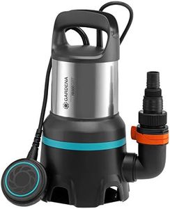Gardena Schmutzwasser-Tauchpumpe 16000: Tauchpumpe mit Fördermenge 16.000 l/h, Automatic-Funktion, Schwimmschalter mit Dauerlauffunktion, Schnellkupplungssystem, 450 W (9042-20)