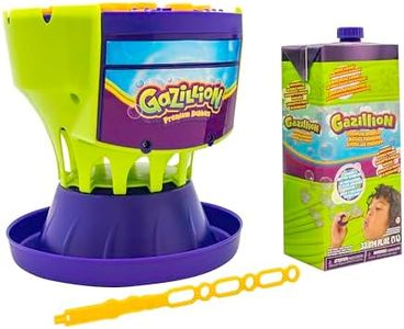 Gazillion Ultimate Bubble Craze Machine - Color Changing LED Lights - Easy-to-Use Bubble Maker - Perfect for Parties - Includes 1L Solution
