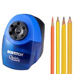 Bostitch QuietSharp 6 Classroom Electric Pencil Sharpener, 6-Holes, Blue (EPS10HC)