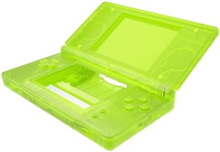 eXtremeRate Clear Lime Green Replacement Full Housing Shell for Nintendo DS Lite, Custom Handheld Console Case Cover with Buttons, Screen Lens for Nintendo DS Lite NDSL - Console NOT Included