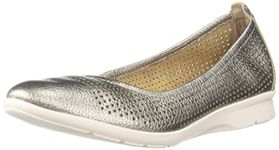 Clarks Womens Ballerina 150 Metallic Leather Ballet Flat - 4 UK (26165150)