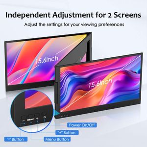 KPKUE 15.6" Laptop Screen Extender – Portable Dual Monitor Display