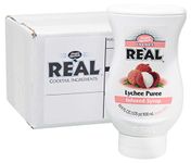 Lychee Reàl, Lychee Puree Infused Syrup, 16.9 FL OZ Squeezable Bottle (Pack of 1)