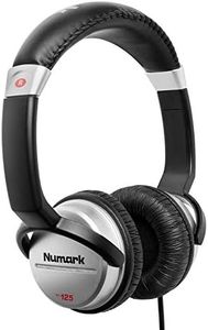 Numark HF125 | Ultra-Portable Professional DJ Headphones With 6ft Cable, 40 mm Drivers for Extended Response & Closed Back Design for Superior Isolation