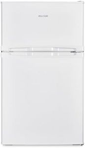 MEDION Mini Kühl-Gefrierkombination (85 Liter, 61L Kühlteil, 24L Gefrierteil, freistehend, 40 dB, transparente Gemüseschublade, Türanschlag wechselbar, MD 37689) weiß